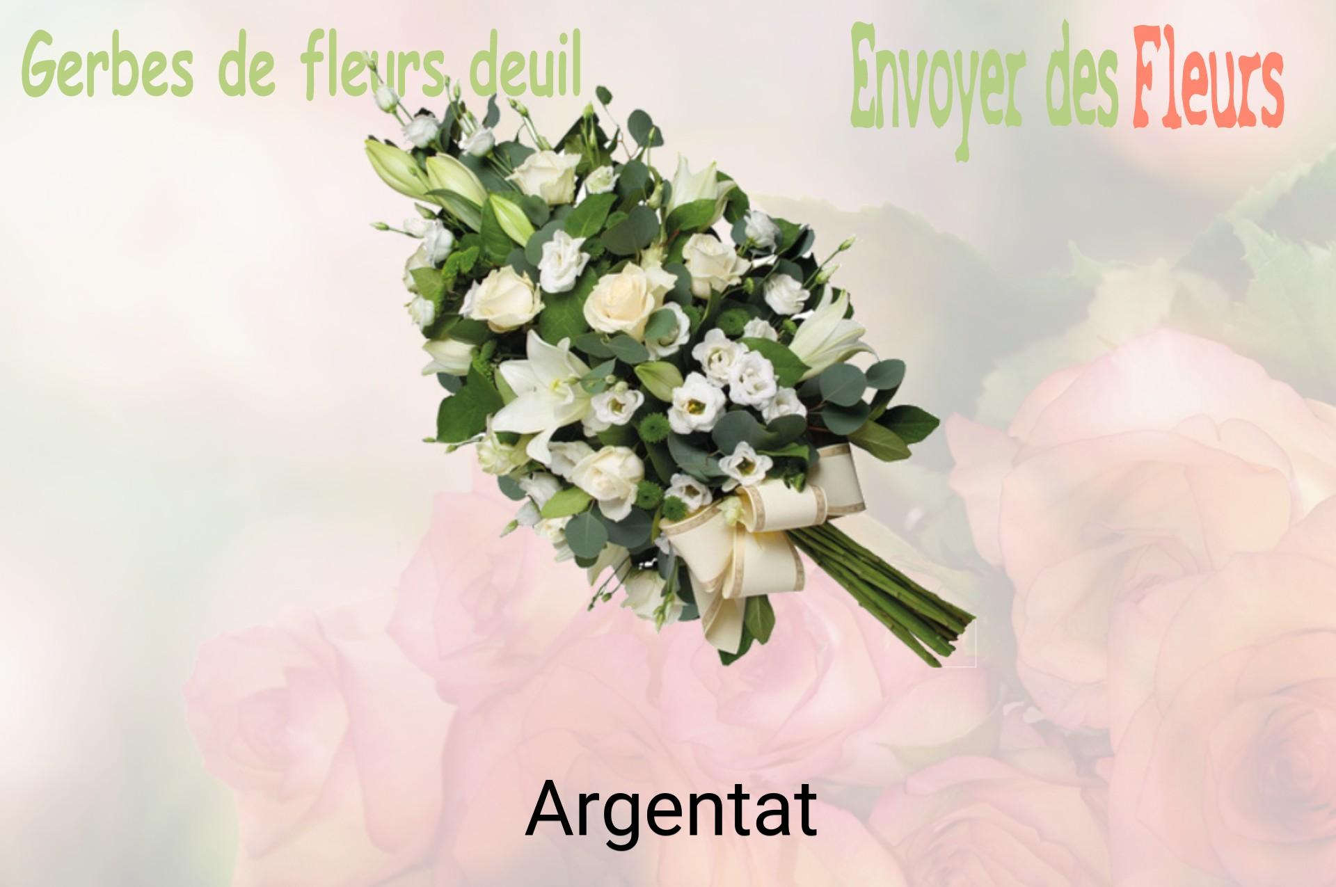 Gerbe de fleurs de deuil livrée à Argentat